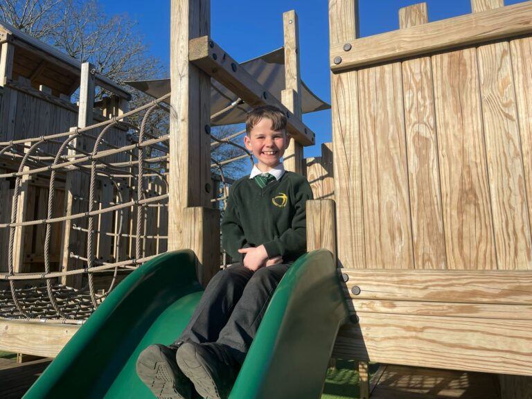 Child on slide